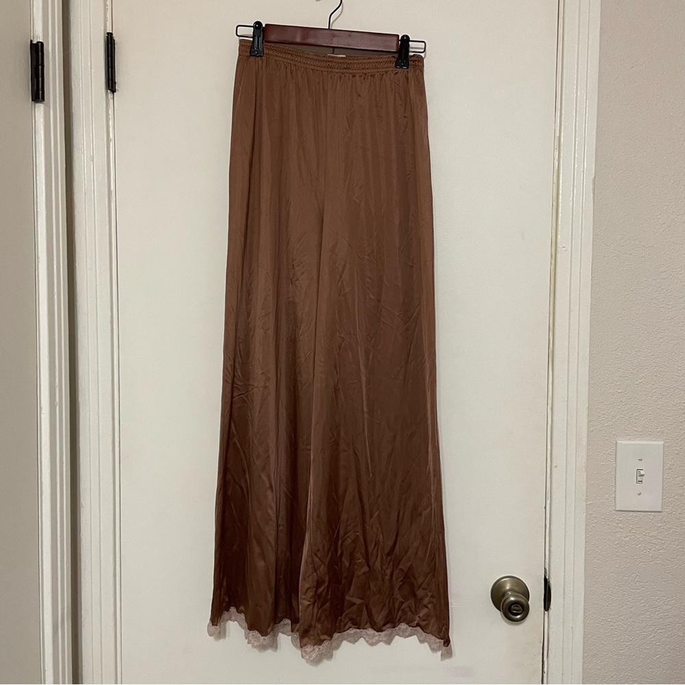 Vintage Vanity Fair brown pajama lounge pants size 34